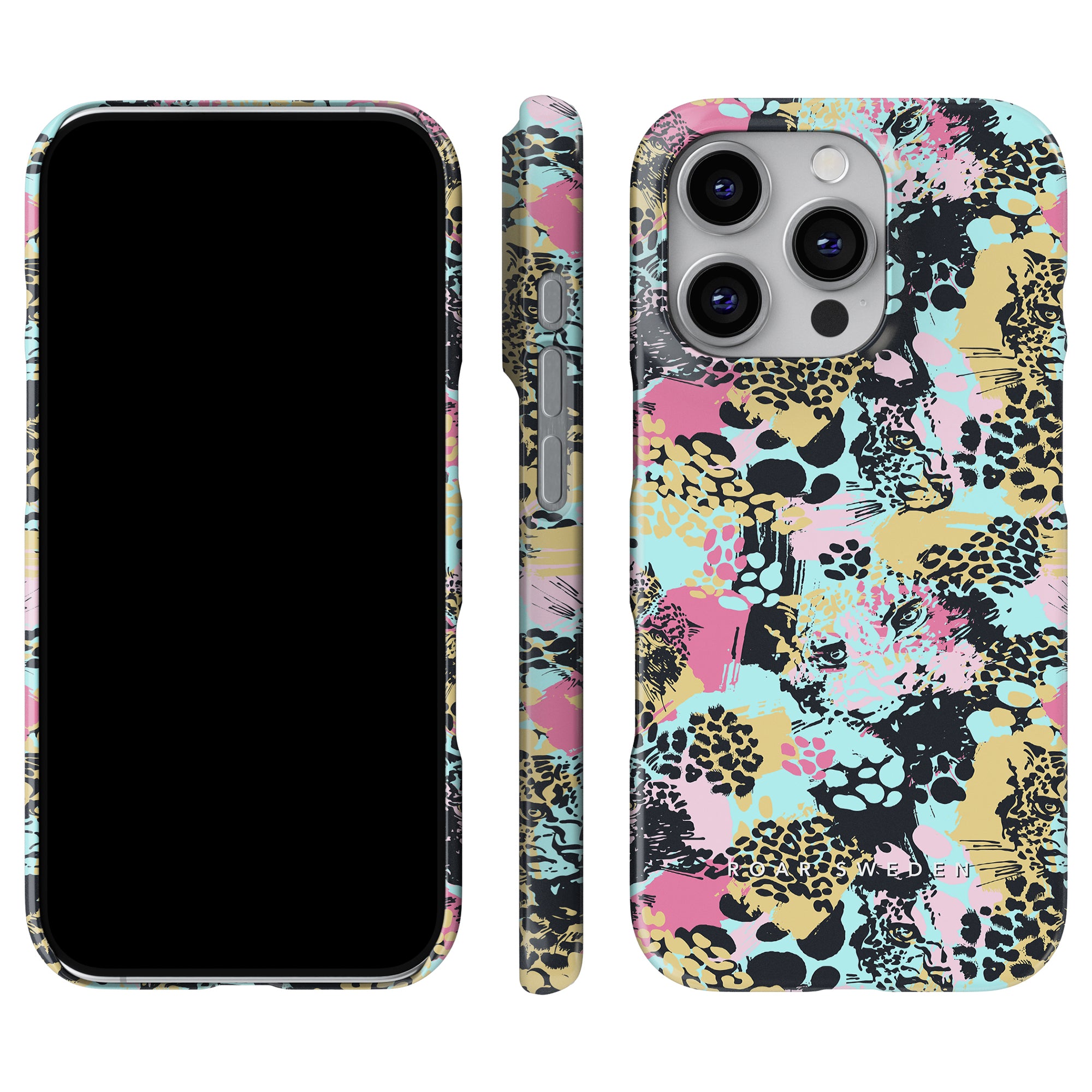 a phone case with a colorful flower pattern