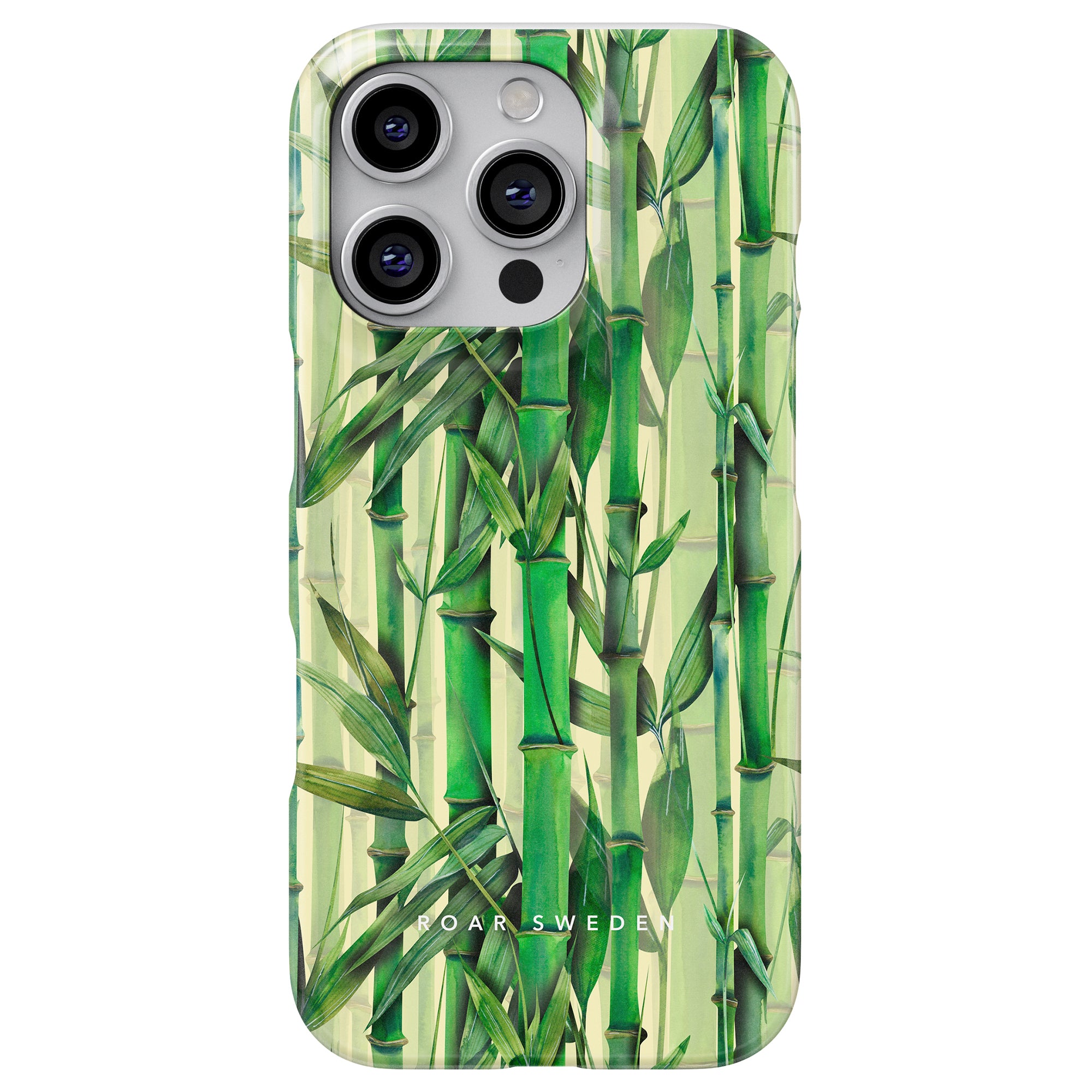 a phone case with a picture of a bamboo tree