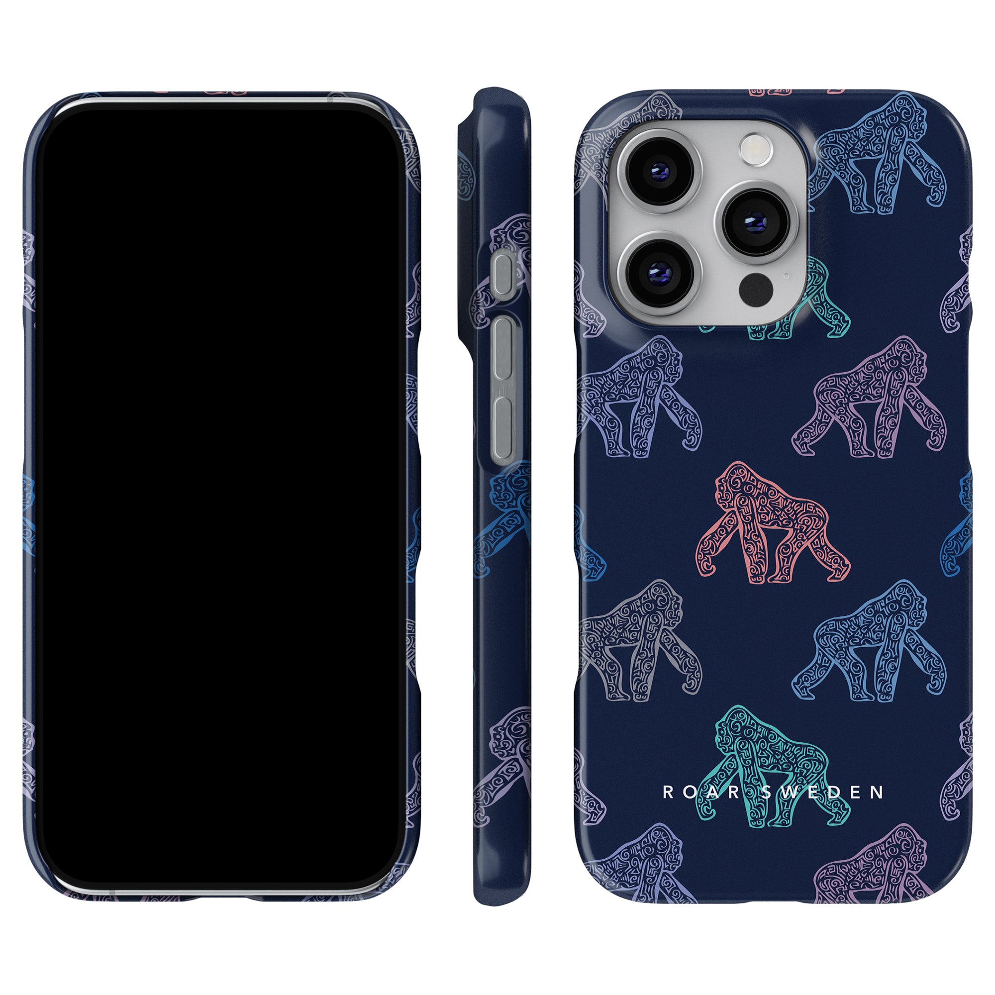 a phone case with elephants on it