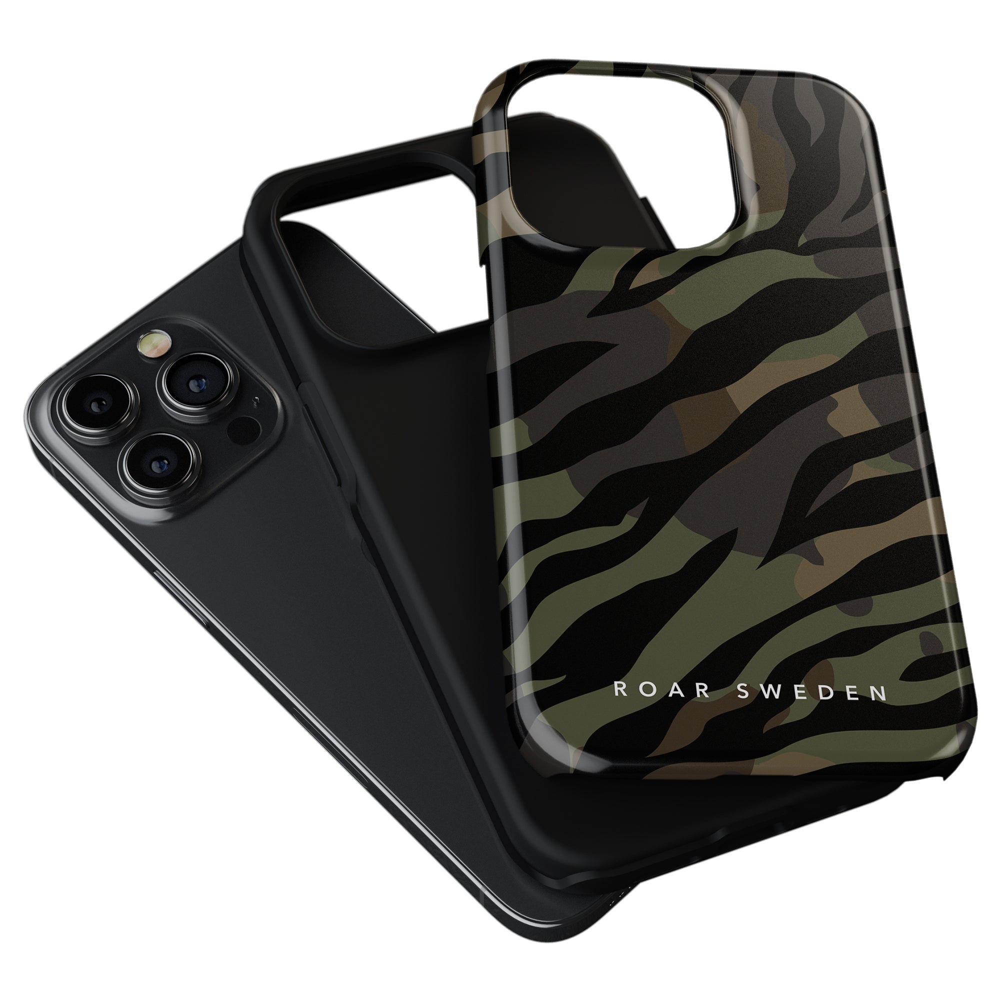 A rugged camouflage case featuring a fierce tiger design, specially designed for the Army - Tough Case.