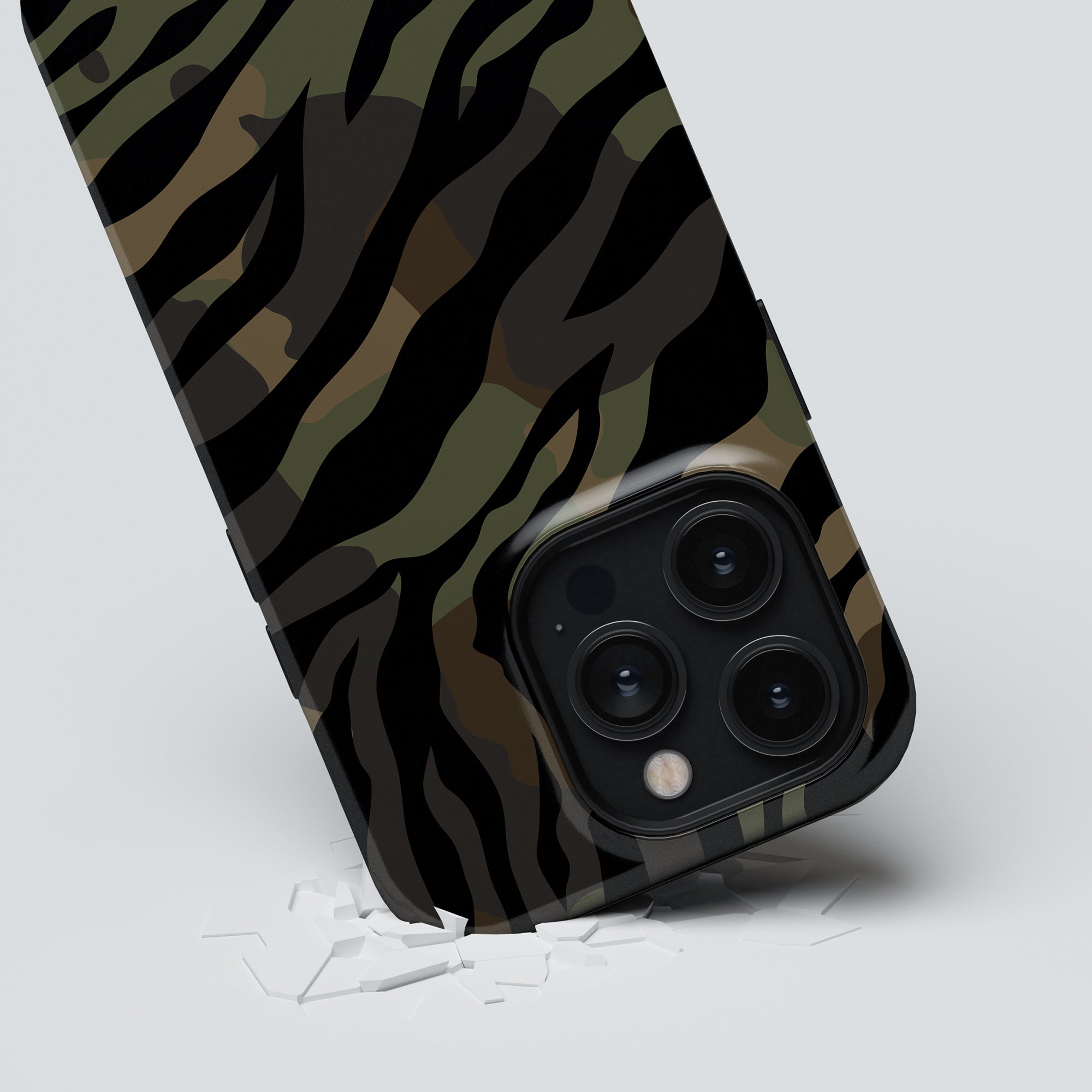 An Army - Tough Case featuring a trendy zebra print that adds a touch of wild elegance to your device.