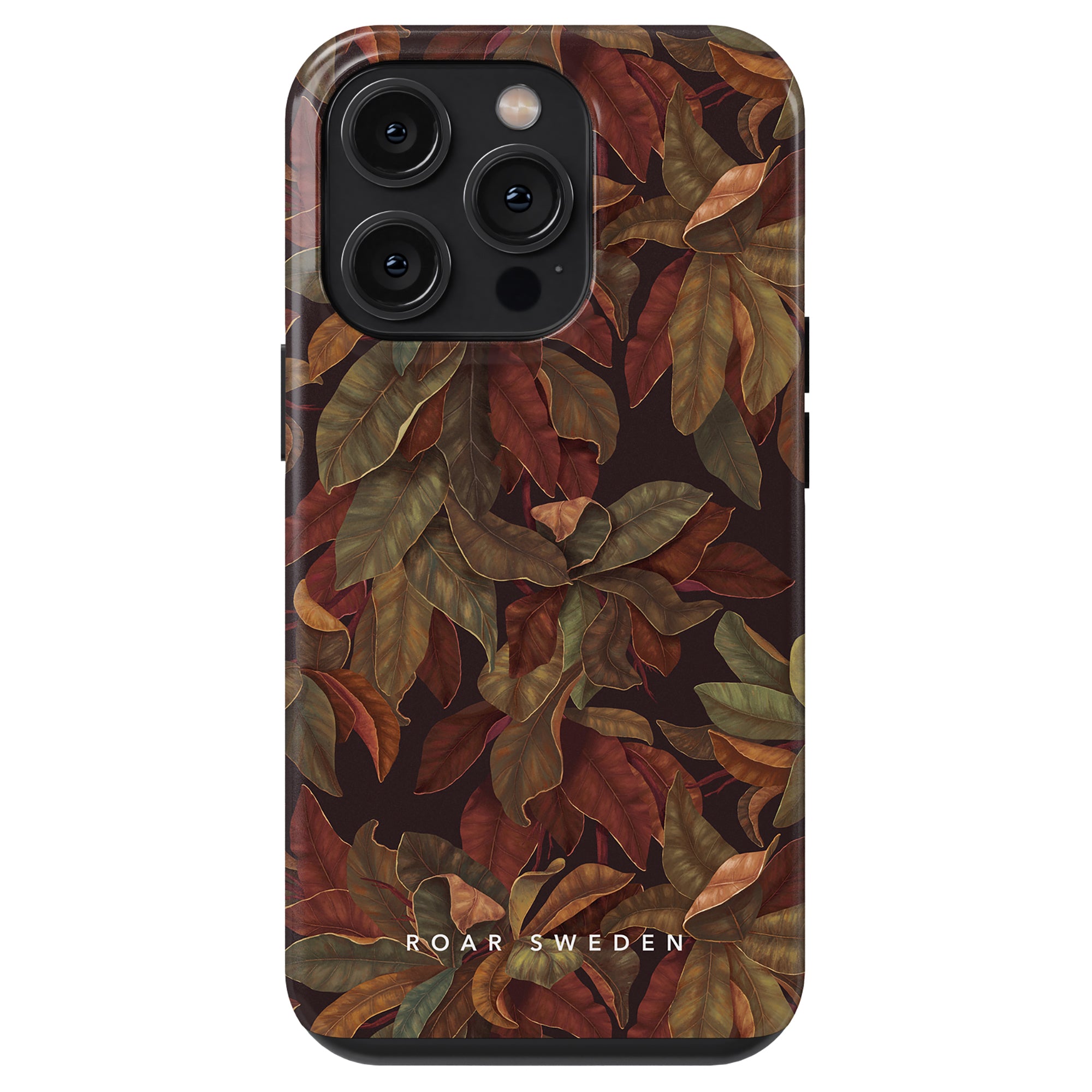 A phone case adorned with intricate leaf designs, the Autumn - Tough Case offers both style and protection.