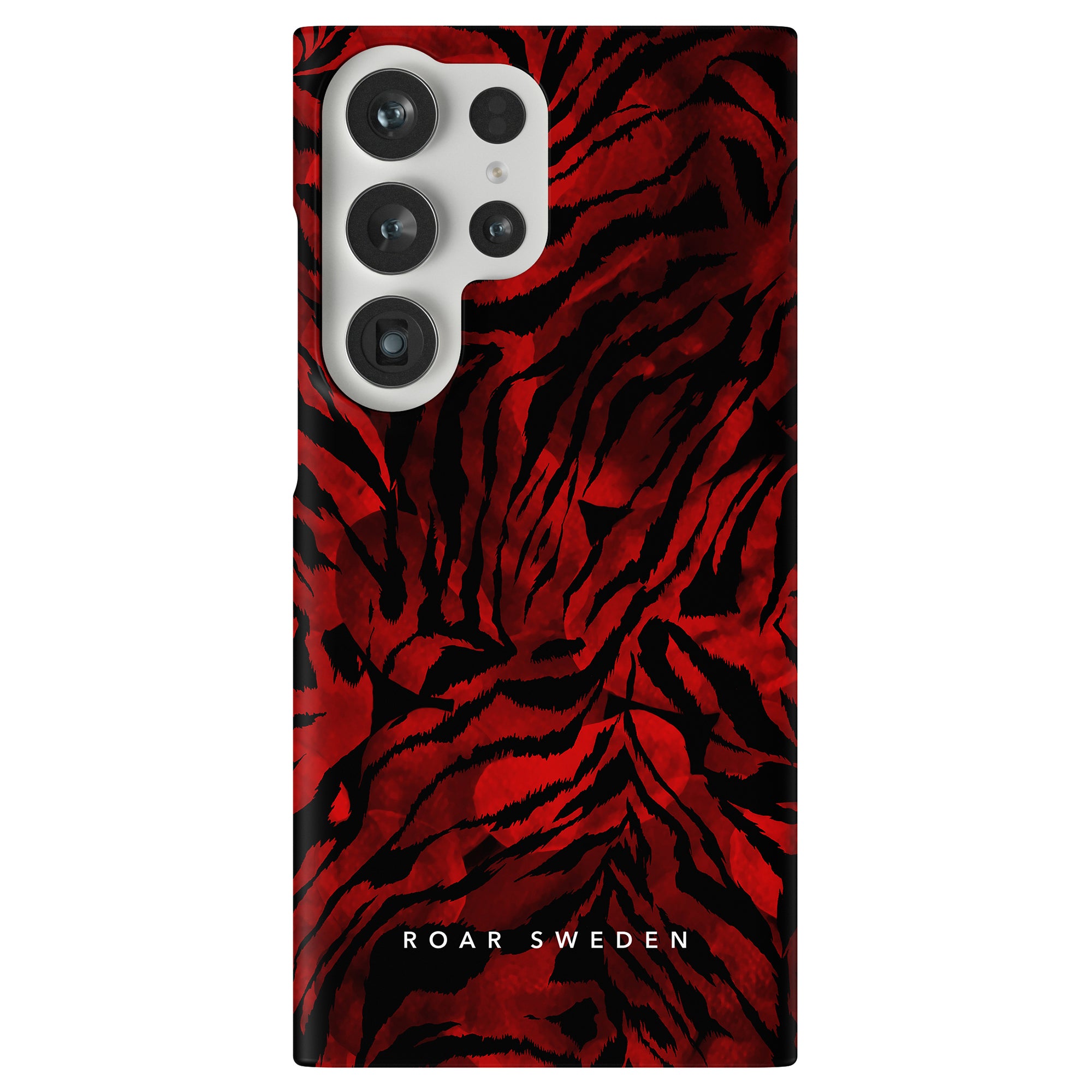 Produktbeskrivning: Med ett livfullt Blood Tiger-tryck i slående rött och svart är detta telefonfodral ett viktigt tillbehör som kombinerar stil och skydd.