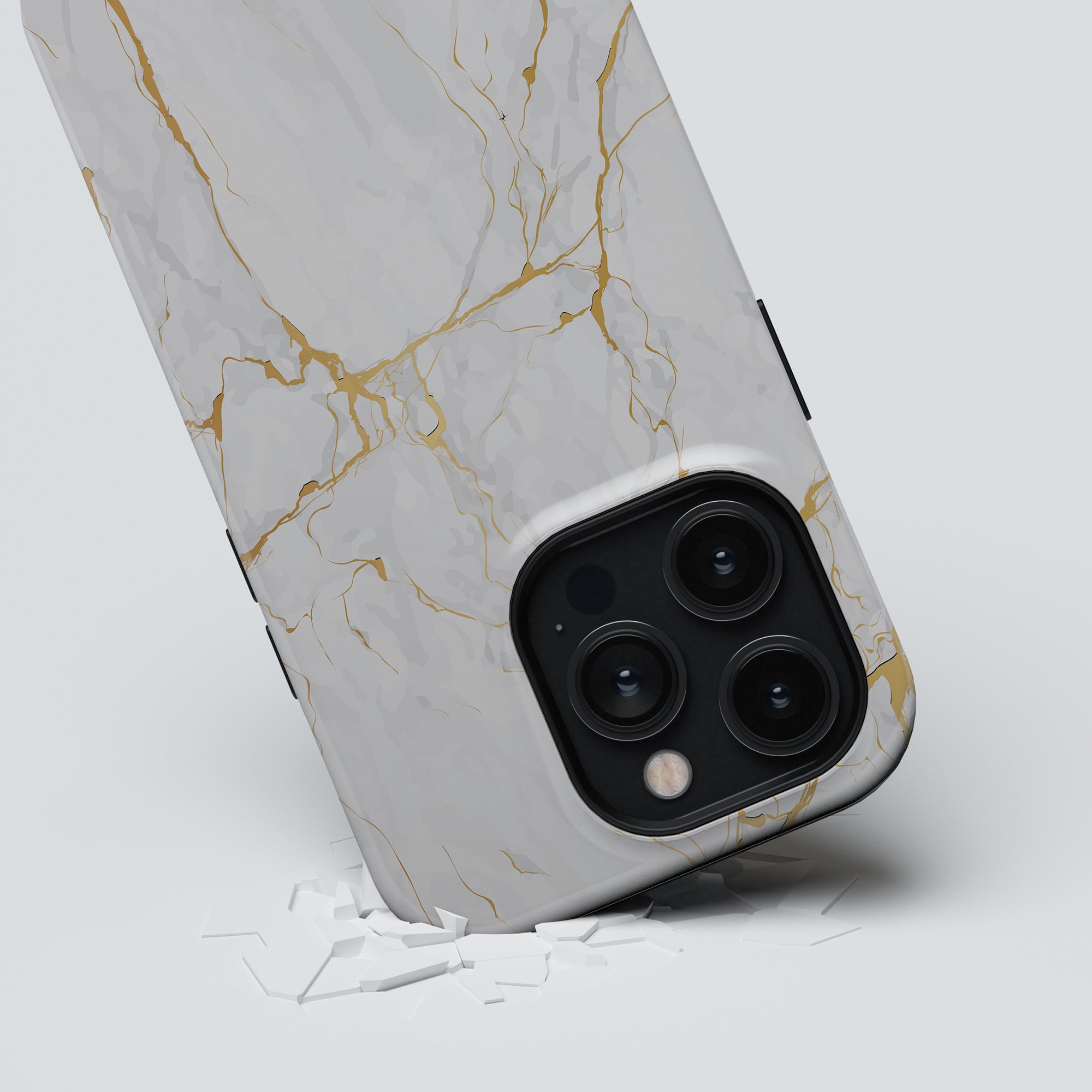 Detta fantastiska Calacatta Gold - Tough Case är designat speciellt för iPhone 11 Pro. Dess vita och guldfärgade färgschema utstrålar elegans, medan dess tuffa fodral ger ultimat skydd.