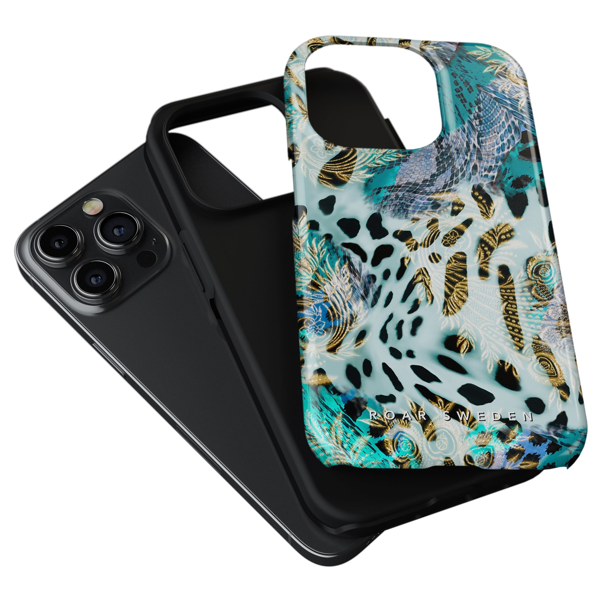 Ett smartphonefodral med en trendig Cheetah Spark - Tuff fodraldesign, perfekt för dig som letar efter en snygg mobilskal.