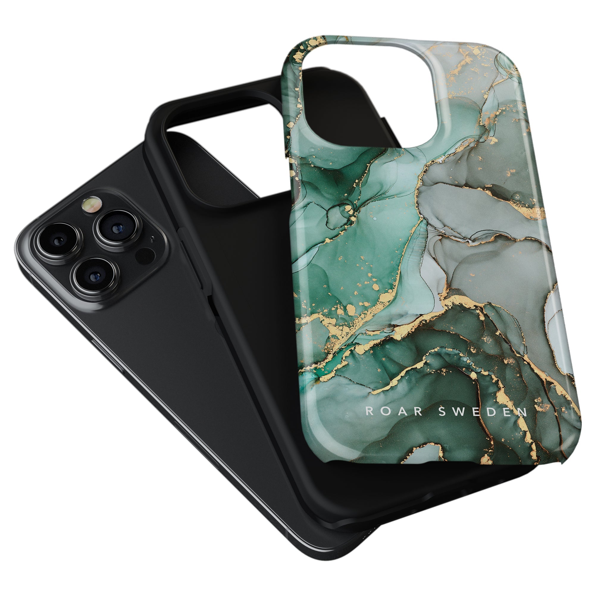 Emerald - Tough Case är ett skydd för iPhone 11 Pro som kommer i en livfull grön marmordesign. Den är designad för att ge både skydd och Lyft till din enhet.