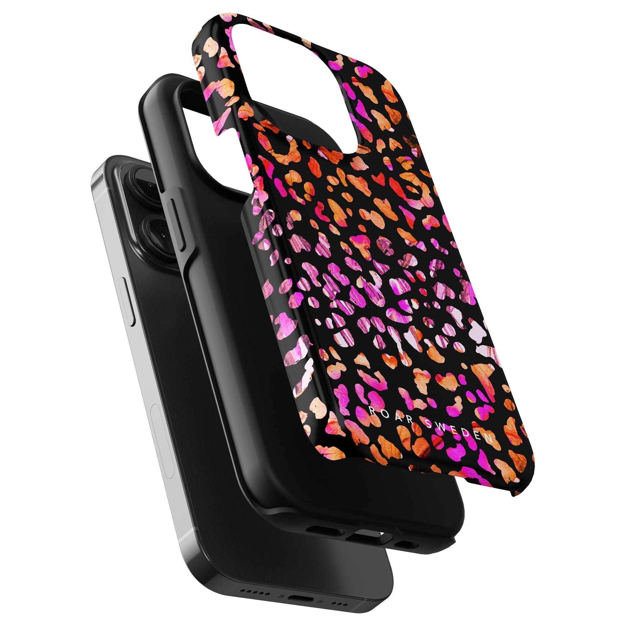 Exotic Leopard - Tufft fodral för iPhone 11 Pro i rosa och orange.