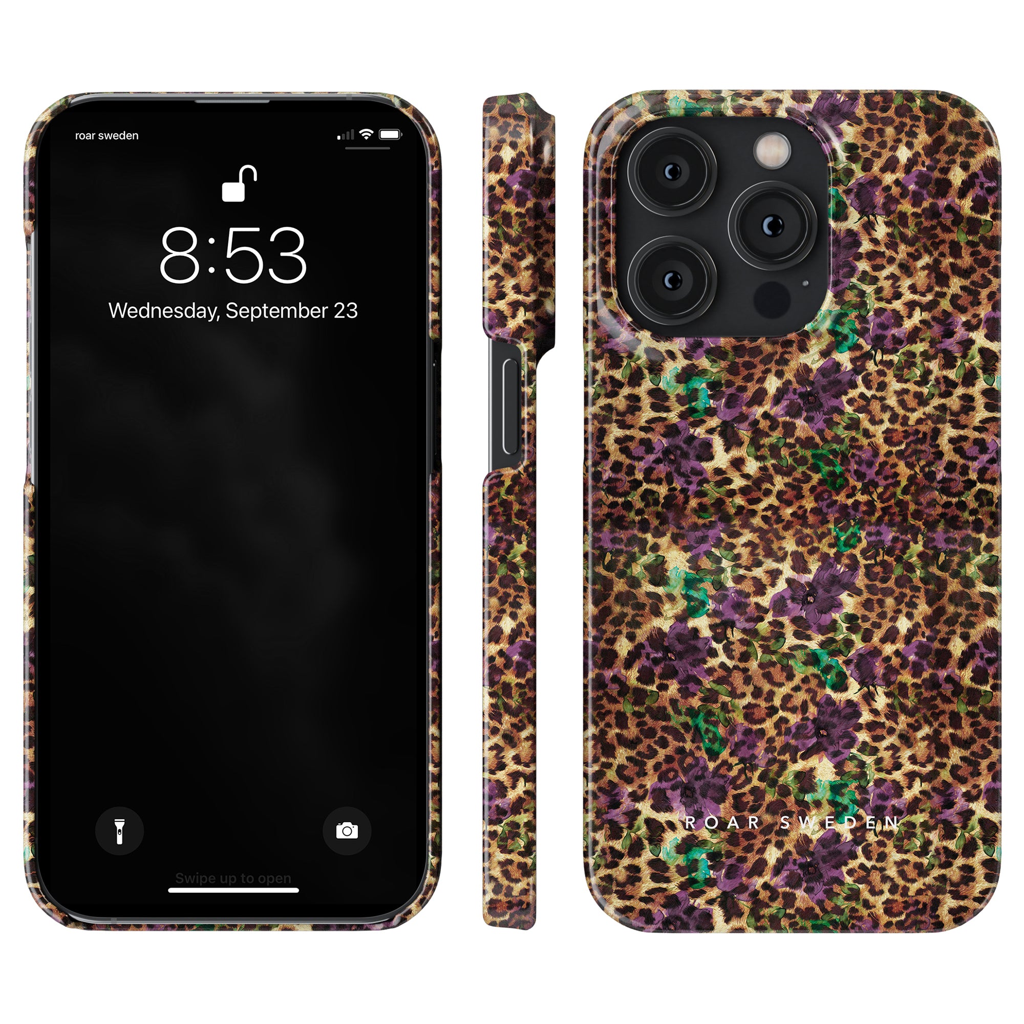Ett livfullt Flower Leopard - Tunt fodral för iPhone 11 Pro - perfekt för ett snyggt och unikt tillbehör för att skydda din telefon.