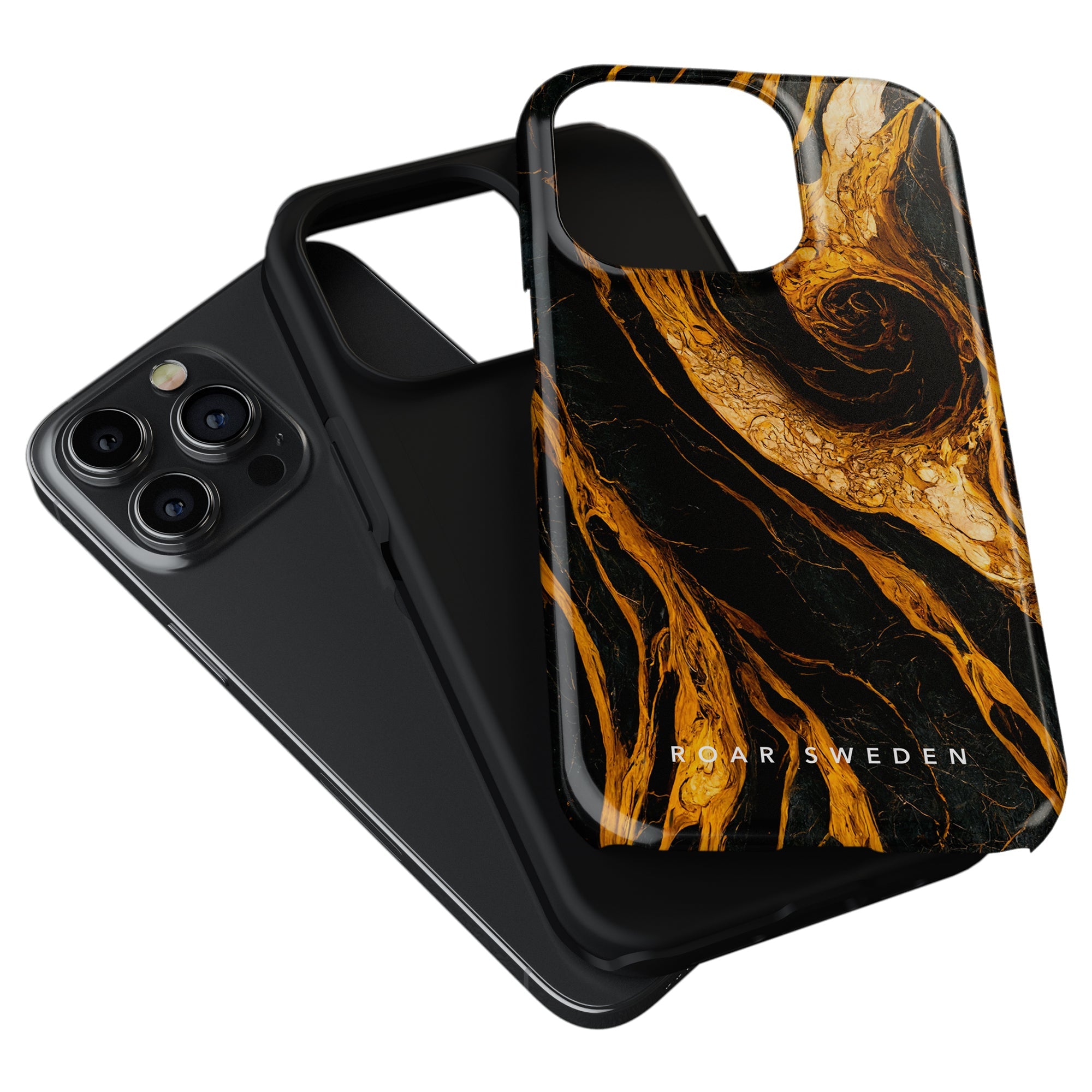 Ett visuellt fantastiskt Lava Swirl - Tufft fodral för iPhone 11 Pro, som erbjuder en fascinerande lavaliknande effekt.