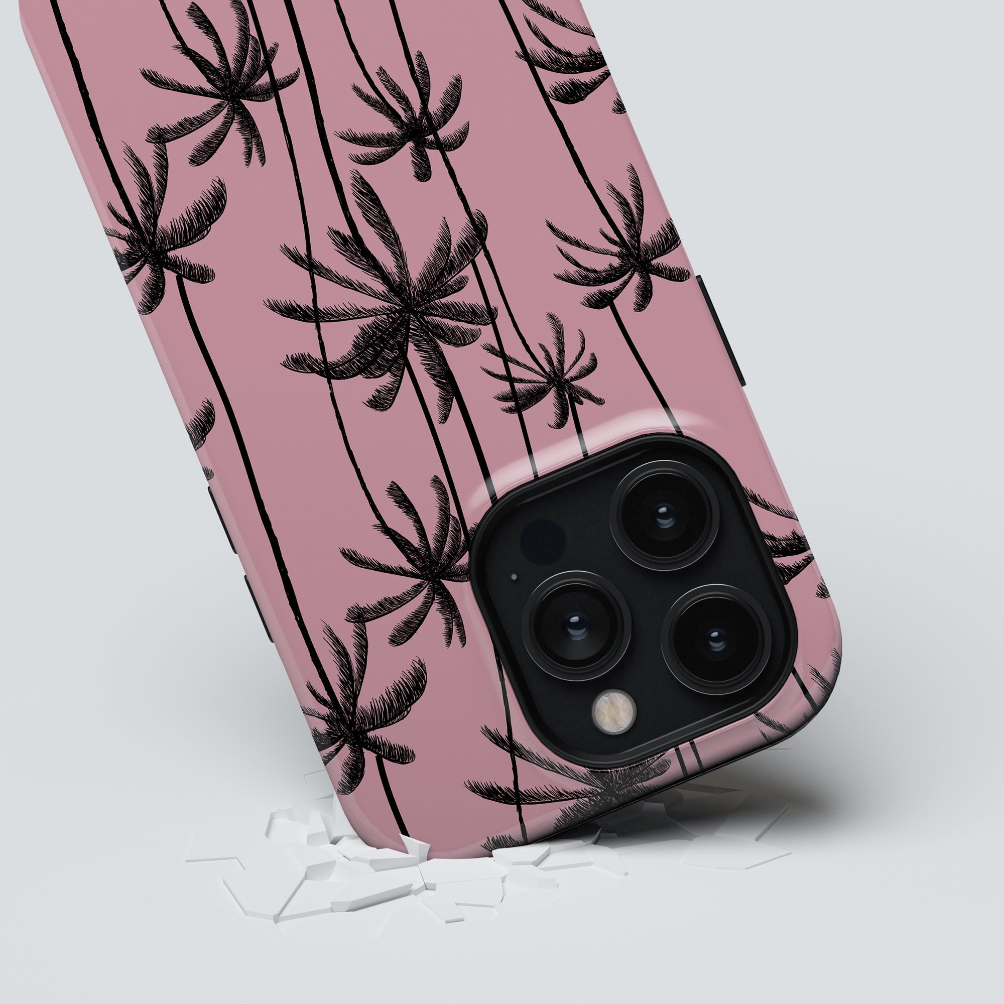A Pink Palms - Tufft smartphonefodral med palmer på.