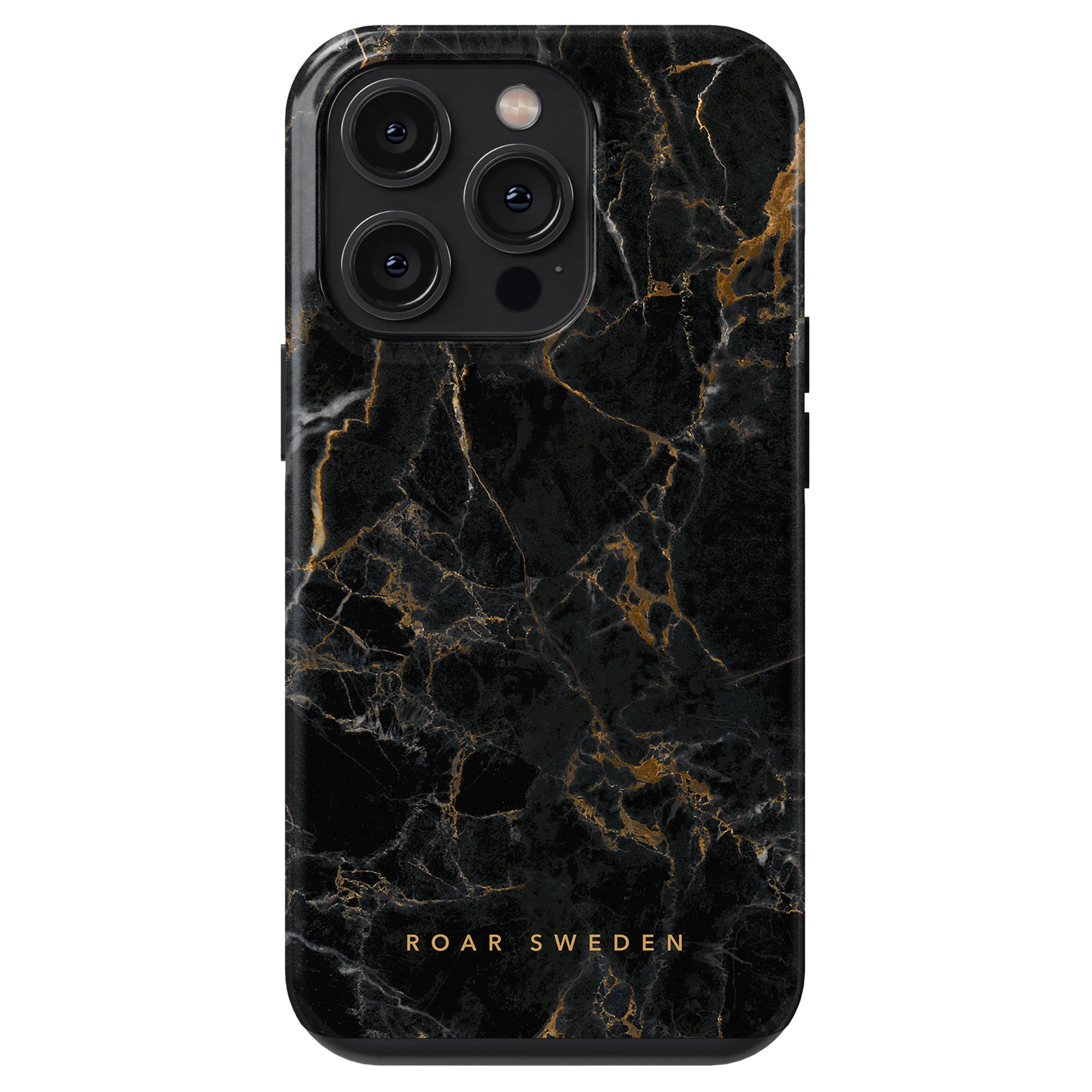 Förbättra din iPhone 11 Pro med ett fantastiskt svart och guld Portoro - Tough Case som vackert kombinerar en modern design och naturens elegans.