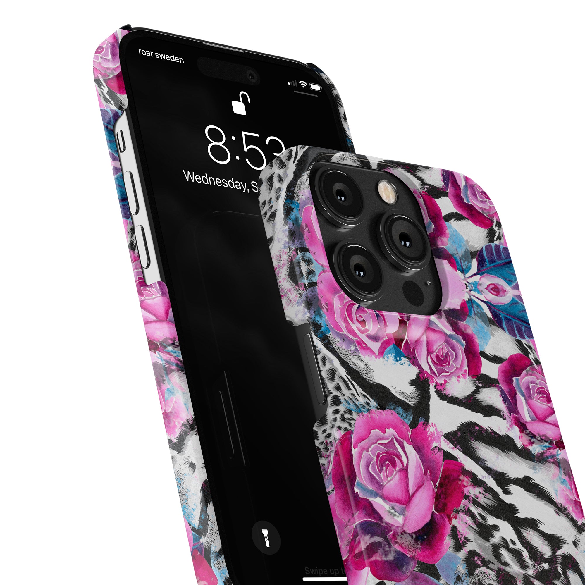 Produktbeskrivning: Lyft upp din iPhone 11 med Rosy Wildcat - Slim fodral med härliga rosa rosor. Detta utsökta iPhone-tillbehör kombinerar sömlöst mode och funktionalitet, vilket ger ett tillförlitligt skydd för din enhet samtidigt som du visar upp din kärlek till blommor.