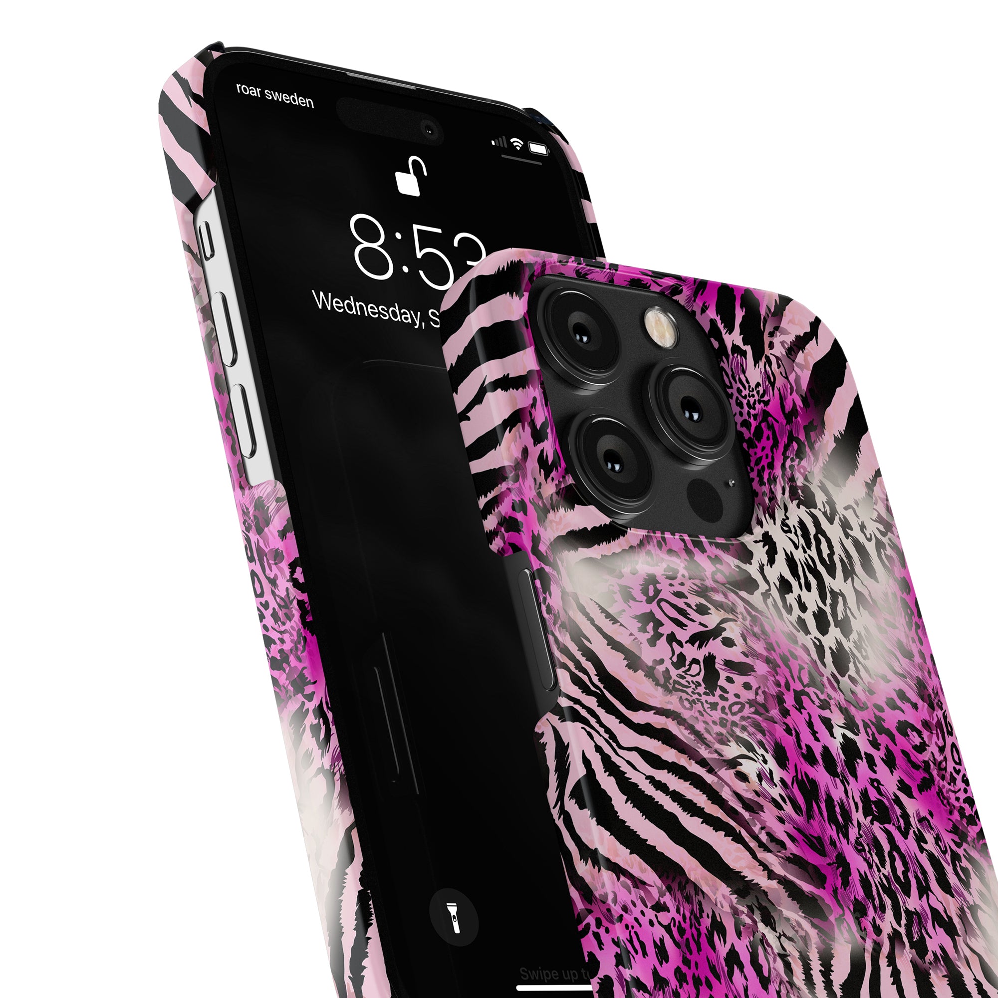 A vibrant Savannah Fuchsia - Slim case with an exotisk design, perfect for the iPhone 11.
