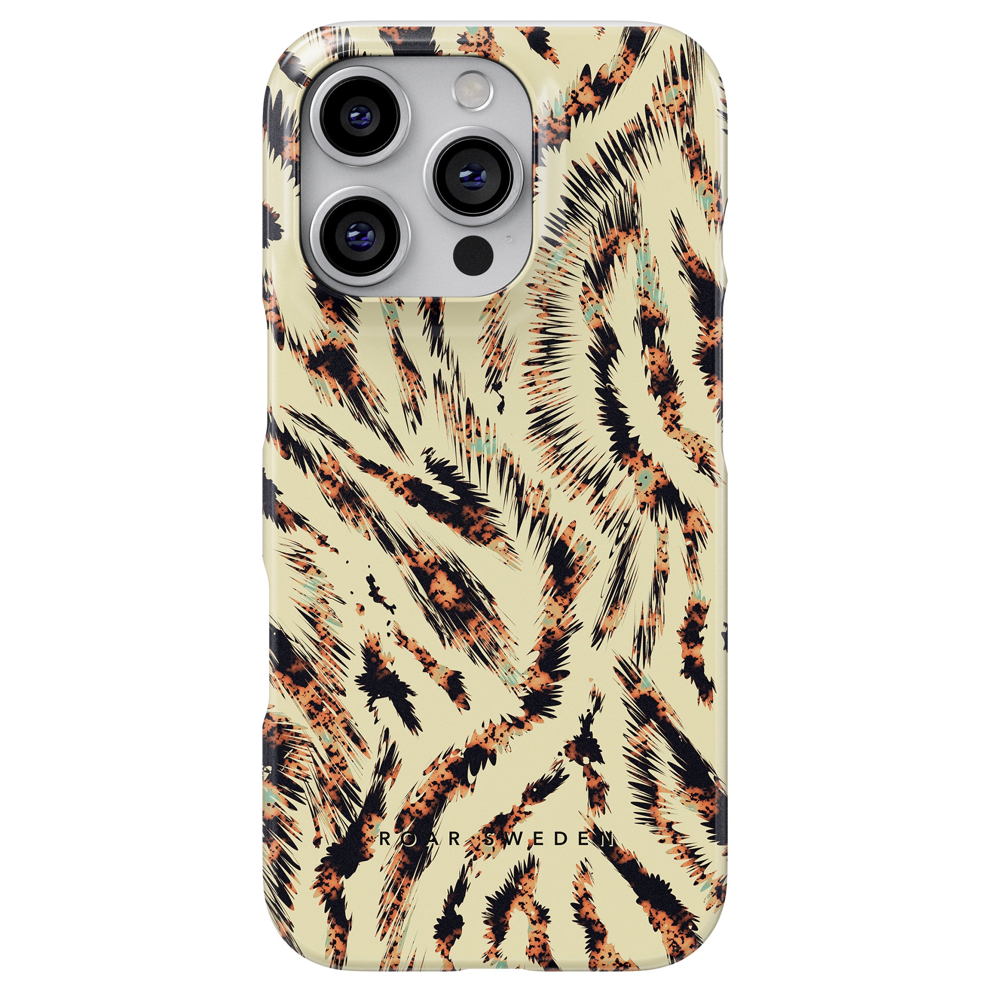 The Coco - Slim case features a stylish leopard print with abstract black and brown patterns against a light tan background.