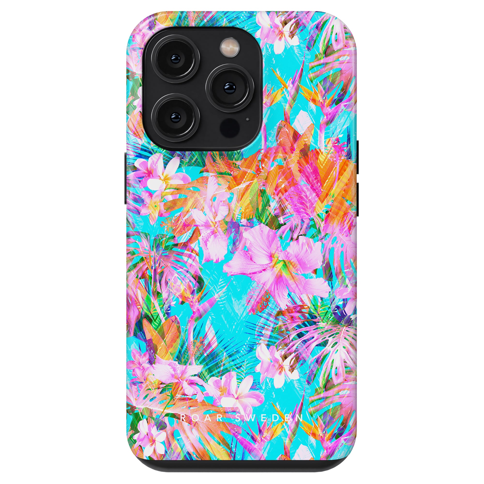 A Summer Burst - Tough case with tropical flowers (blommönster) on it, perfect for your iPhone 11 (mobilskal).