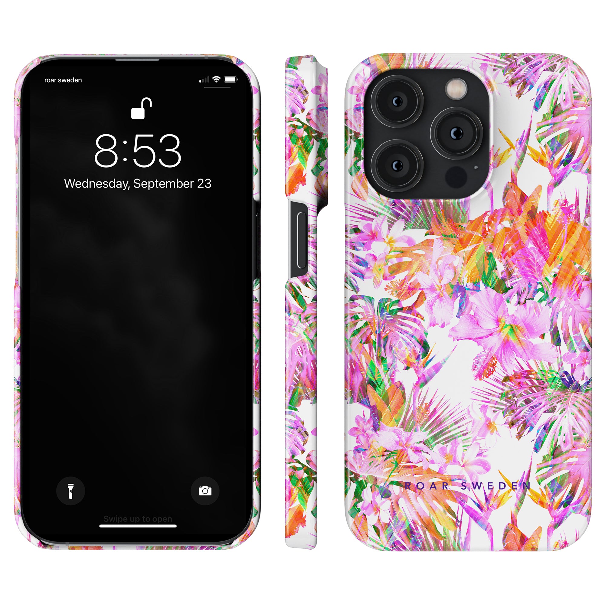 A pink and white tropical print case for the iphone 11 pro, perfect for adding a Summer Vibe - Slim case to your phone. Whether you're looking to showcase your love for växtlighet.
