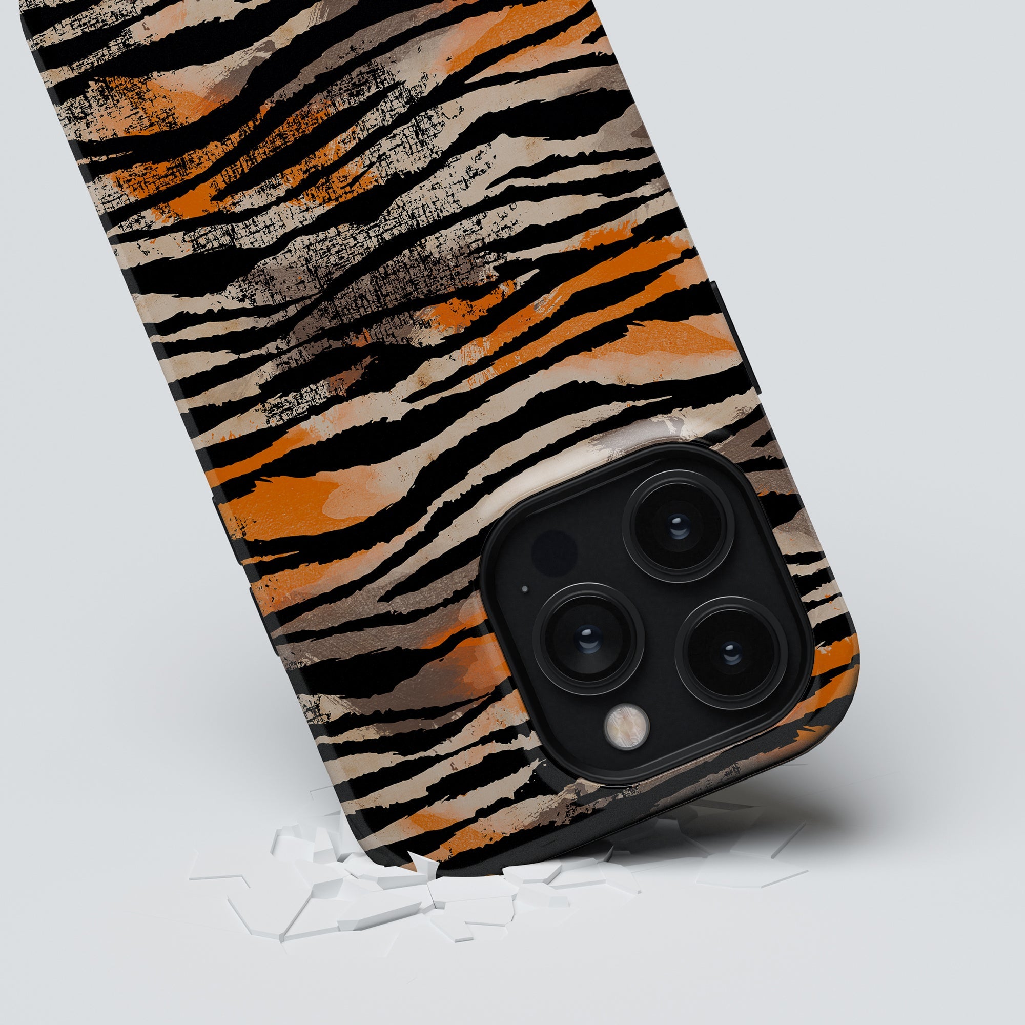 A Sun Tiger - Tough case iPhone case with a touch of personality.