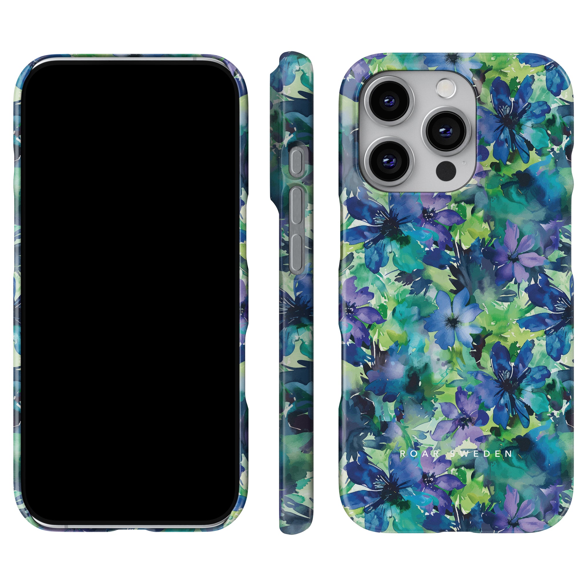 Vi presenterar Sweet Flower - Slim Case, ett fantastiskt tillägg till vår blomsterkollektion, med fascinerande blå och gröna nyanser. Dess fram-, sido- och bakvyer fångar perfekt dess elegans.