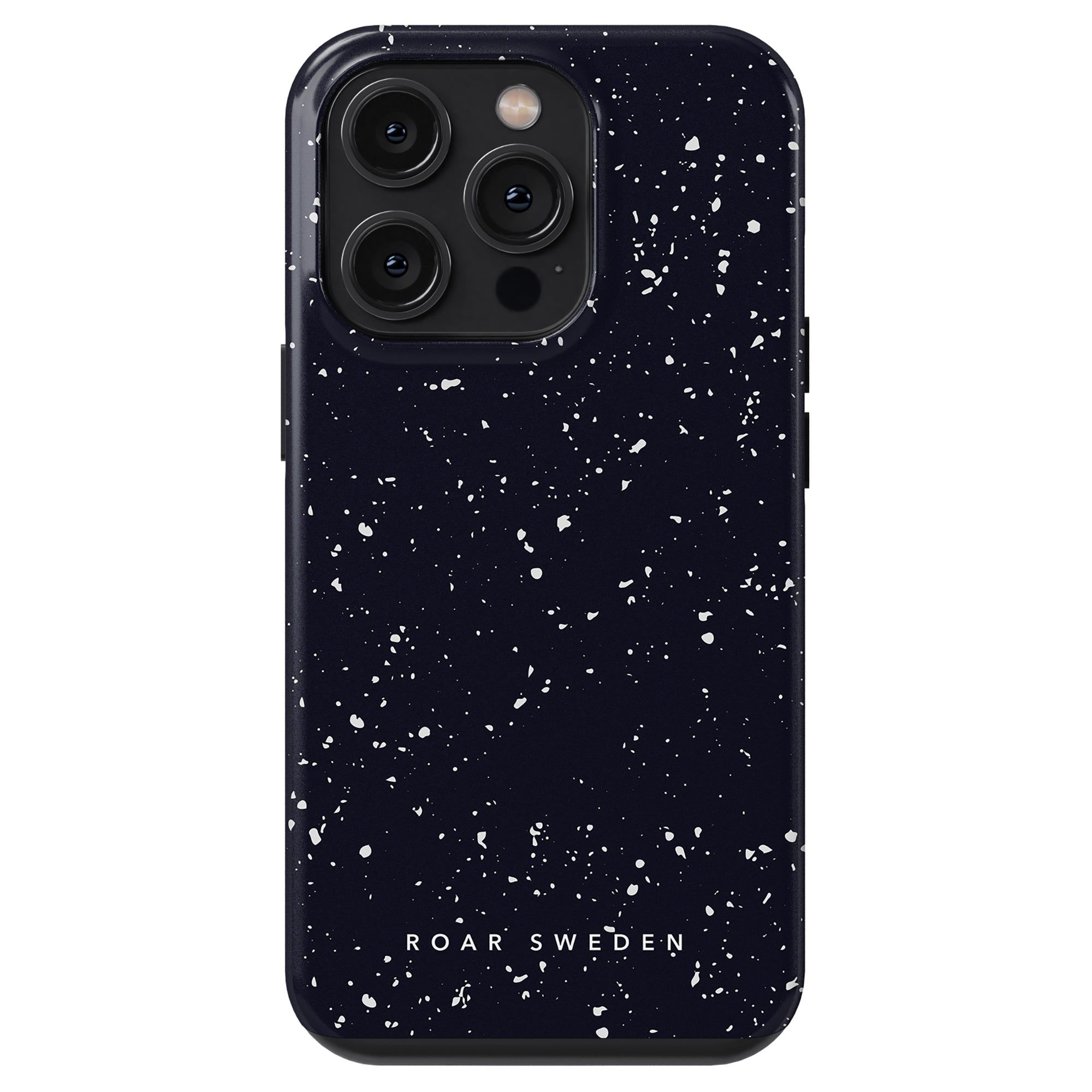A smartphone with a Night Stars - Tough Case that has the text "roar sweden" on the bottom.