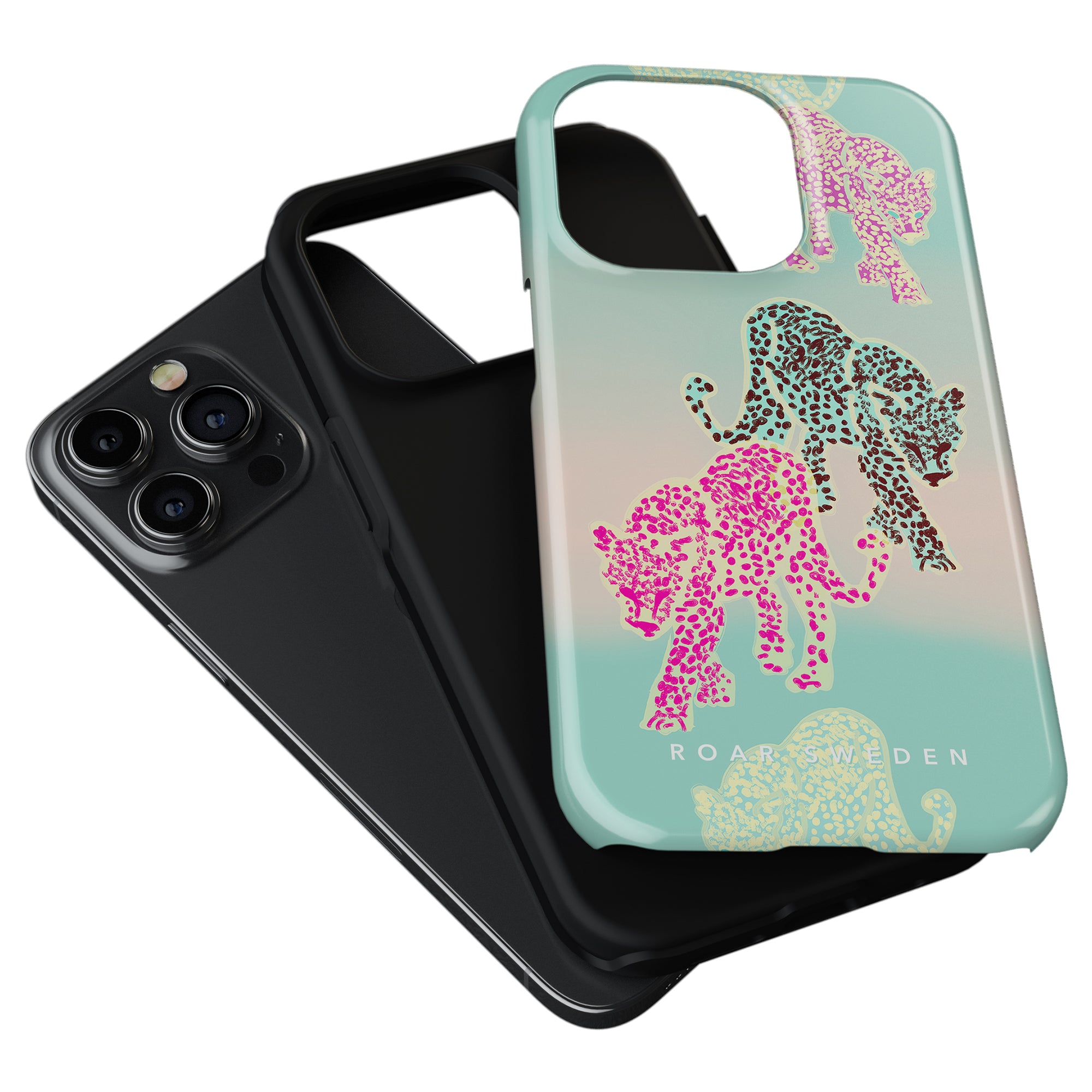 The Tame - Tough Case features a modern design with a pink and blue color scheme. With its robust construction, the Tame - Tough Case provides effective protection for your mobile device.