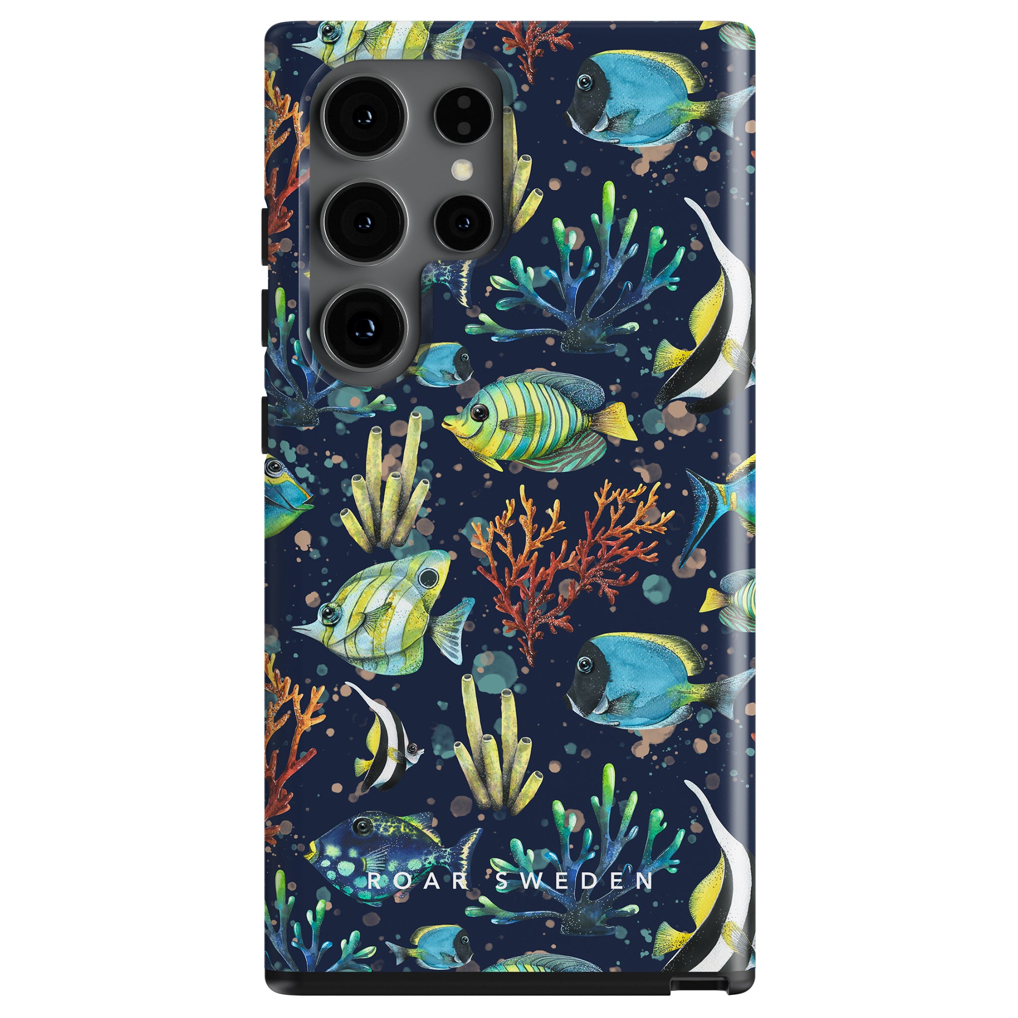Tropical Fish - Tough Case with an underwater ocean theme, featuring tropical fish and coral designs.
