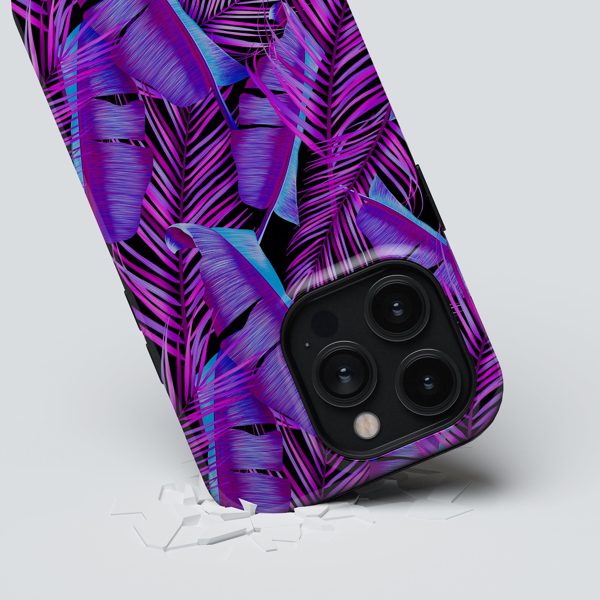 Med sitt tropiska design i levande färger kommer detta mobilskal, Tropical Vibes - Tough case, att ge din telefon en fräsch och unik look. Skrä