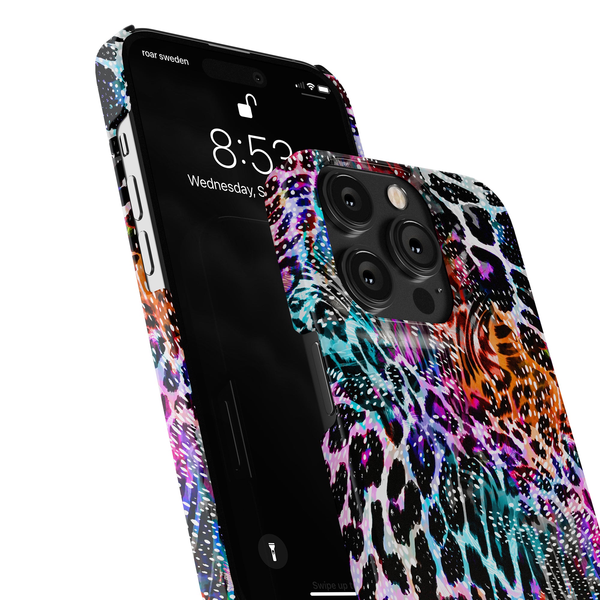 Ett livfullt Leopard Burst - Tunt fodral som erbjuder både skydd och en fängslande färgexplosion för din iPhone 11.