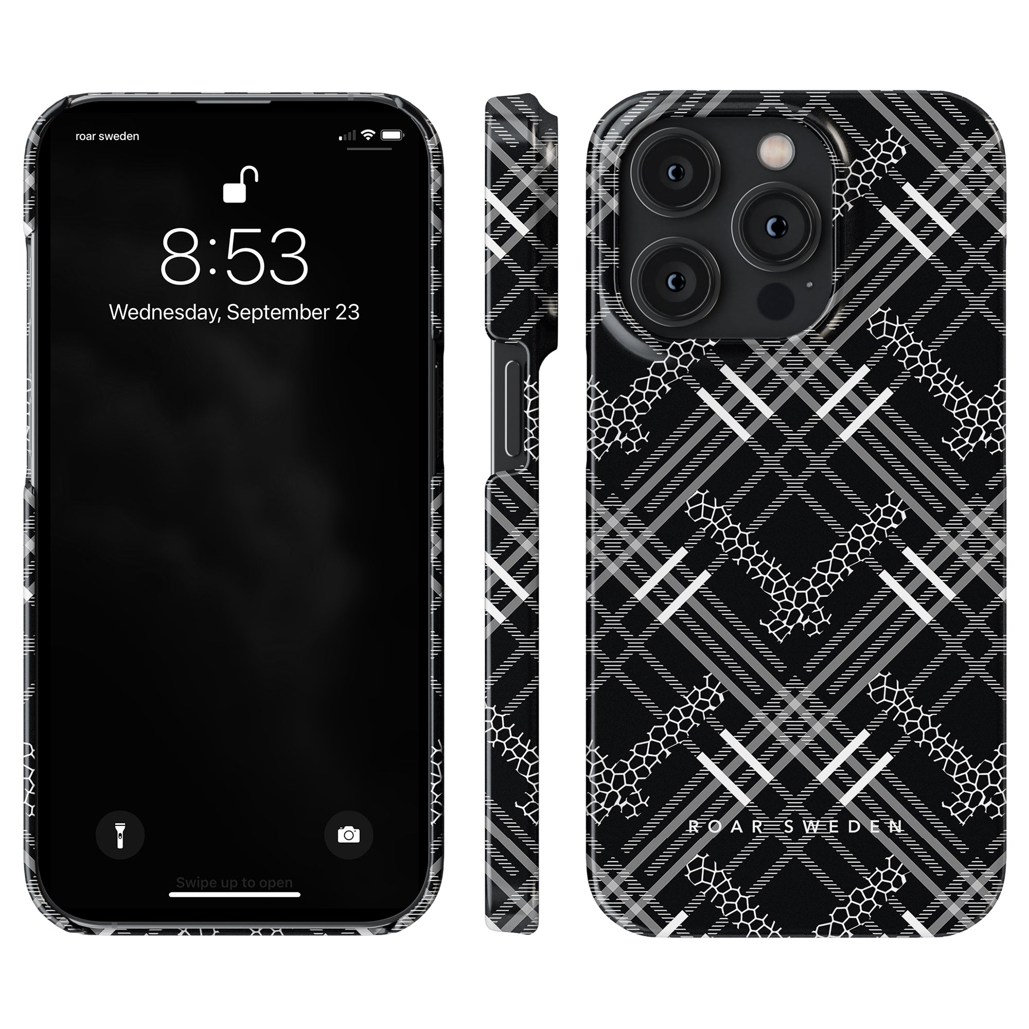 A Tartan Giraffe - Slim case for the iPhone 11 Pro, featuring a slim design and graphic pattern.