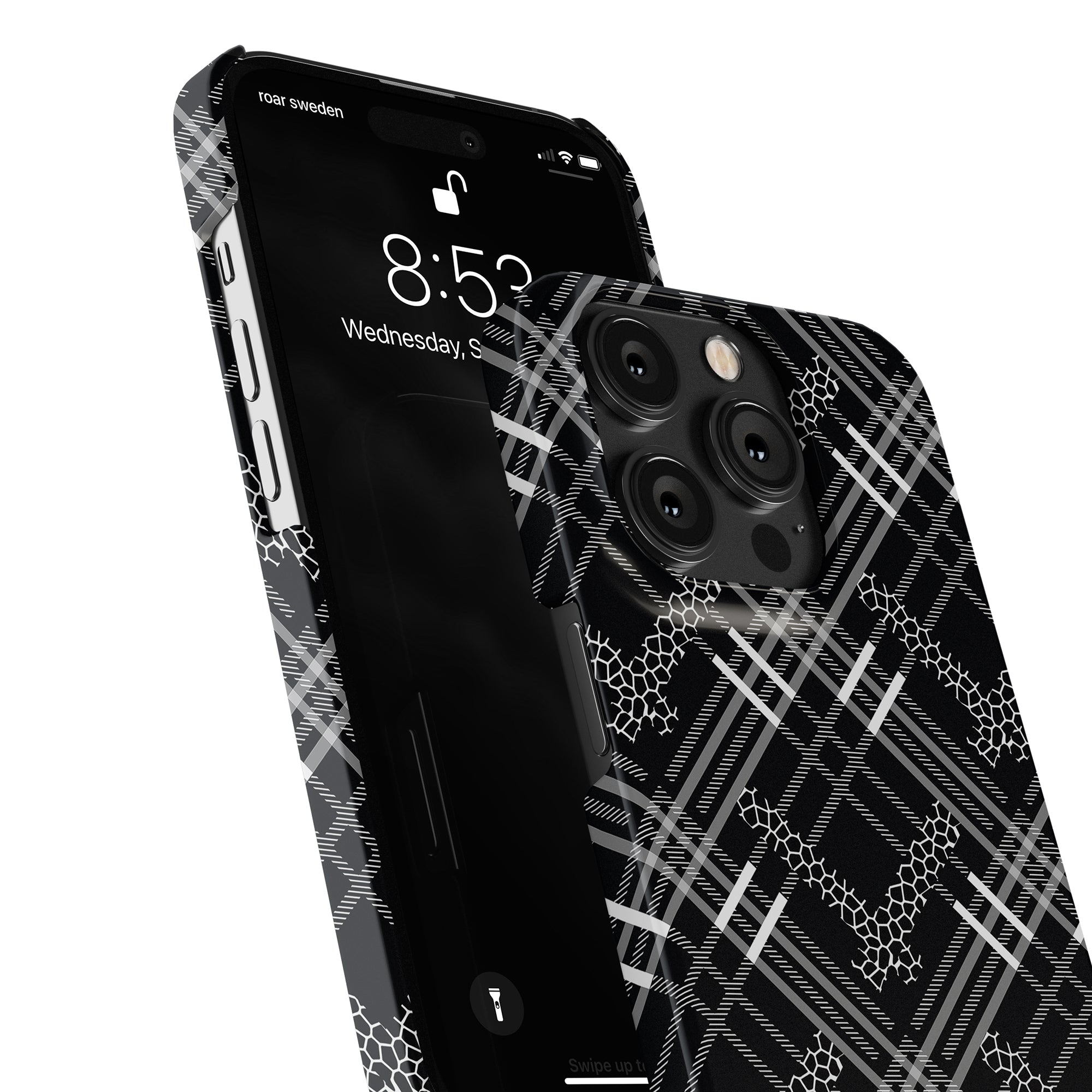 A Tartan Giraffe - Slim case for the iPhone 11 Pro, featuring a graphic pattern and made with durable material.