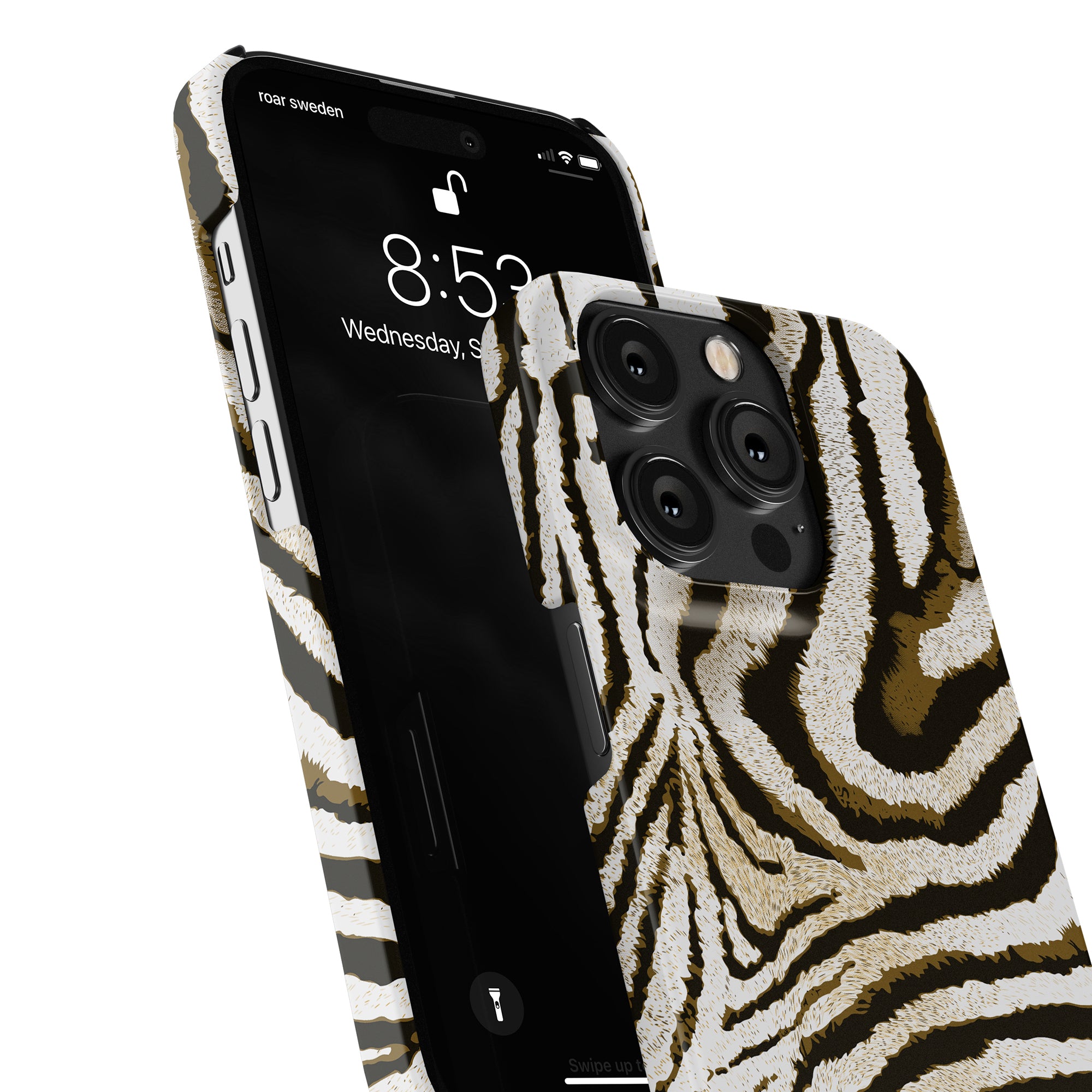 Zara - Slim fodral erbjuder mobilt skydd med sin snygga design med zebratryck, perfekt för iPhone 11.